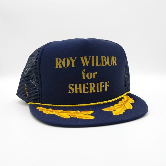 Vintage Roy Wilbur For Sheriff Trucker Mesh Hat